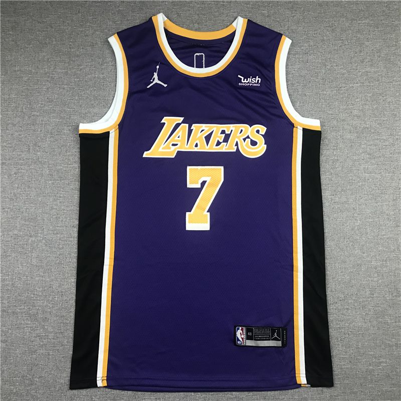 Men Los Angeles Lakers #7 Anthony Purple Game 2021 NBA Jersey->los angeles lakers->NBA Jersey
